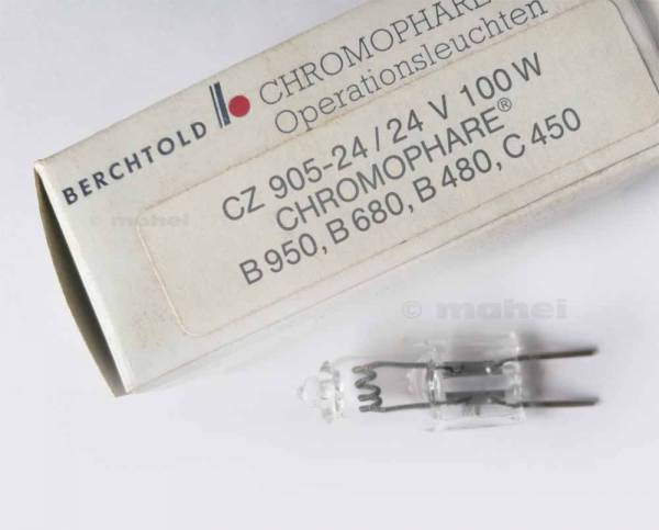 Berchtold OP-Lampen 24V 100W Chromophare, CZ905-24 